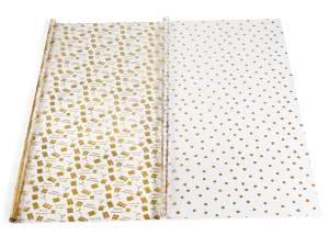 wholesale gold christmas gift wrap