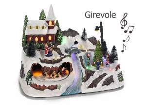 Grossiste boîte à musique paysage de Noël