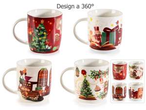 wholesale christmas mugs in gift box