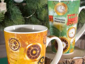Christmas train mug wholesaler