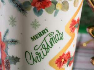 wholesale christmas tree handle mug