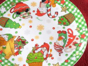 wholesale decorated christmas plates