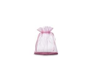 Grossistes de sacs en organza rose