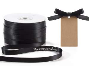 Personalized black ribbon