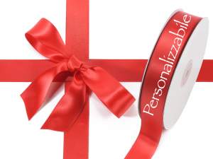 Personalized strawberry red ribbon