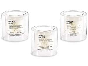 wholesale candles in transparent glass jar