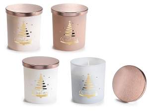 Wholesale christmas candle jar lid