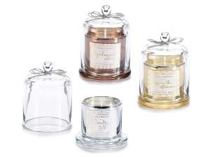 Glass bell scented candle wholesale