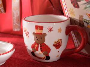 Angrosist cești de cafea ursuleț de Crăciun