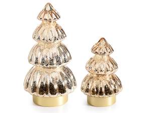 wholesale lámparas de árbol de navidad de oro