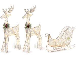 Reindeer sleigh christmas led lights wholesalers