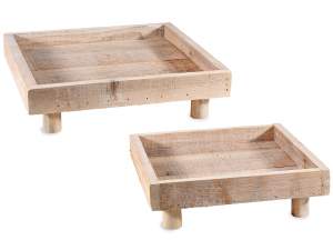 wholesale wooden tray feet