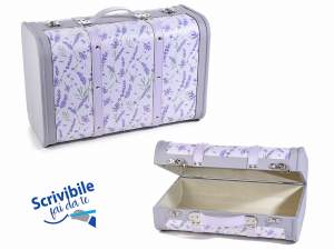 Wholesale suitcases with lavender wood decorations