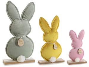 wholesale velvet easter rabbit showcase