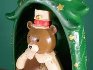 Christmas teddy bear decoration matryoshka wholesa