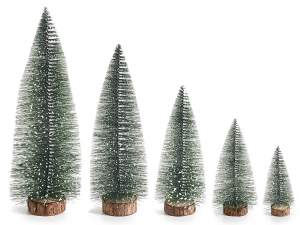 Christmas tree decorations set on a trunk base