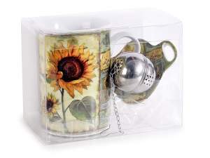 Metal filter tea cup