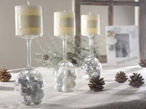 White cylindrical candles