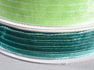 Großhändler für smaragdgrüne Bänder mit Lamé-Fäden