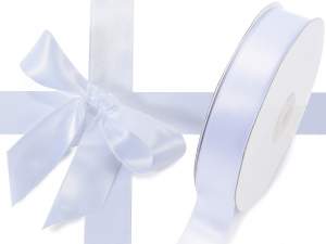 Wholesale snow white double satin ribbon