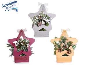 Wholesale flower baskets christmas star