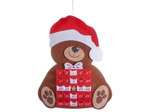 wholesale advent calendar teddy bear cloth sachet