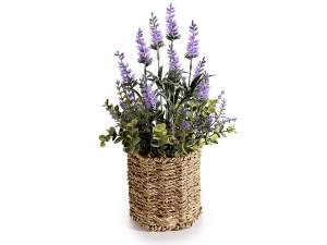 Großhandel mit künstlichen Lavendel-Pflanzentöpfen