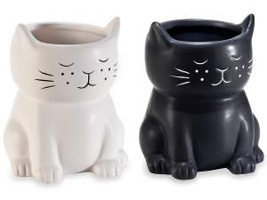 vente en gros vase chat en céramique