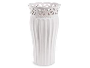 vente en gros vases en céramique de forme blanche