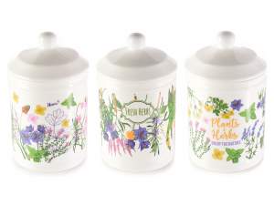 Herbal ceramic food jar wholesaler
