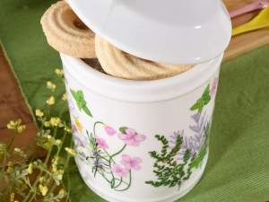 Herbal ceramic food jar wholesaler