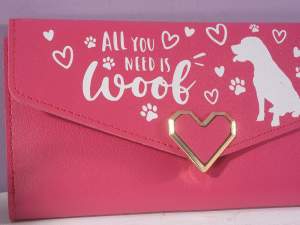 wholesale wallets women animals dogs heart