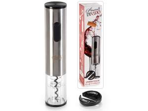 Battery operated bottle opener with foil cutter in gift box