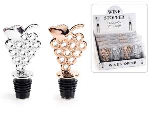Grapes shape wine stopper in pvc box and display