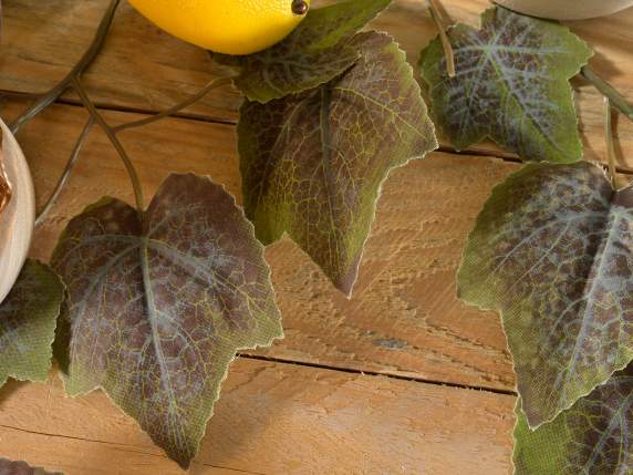 Rama de hojas de hiedra artificial