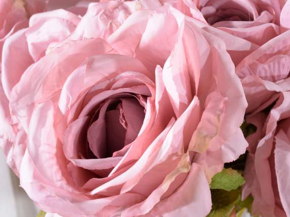 Ramo de tela de rosas artificiales