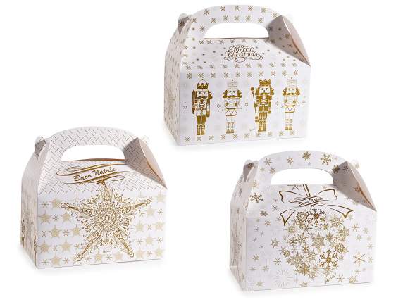 Paper trunk box with Regal Christmas print