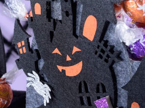 Bolso de mano en tela decorada Halloween