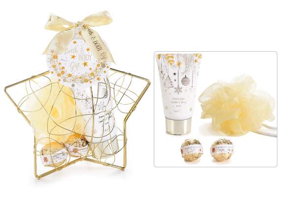 Star gift box with 2 body and sponge products