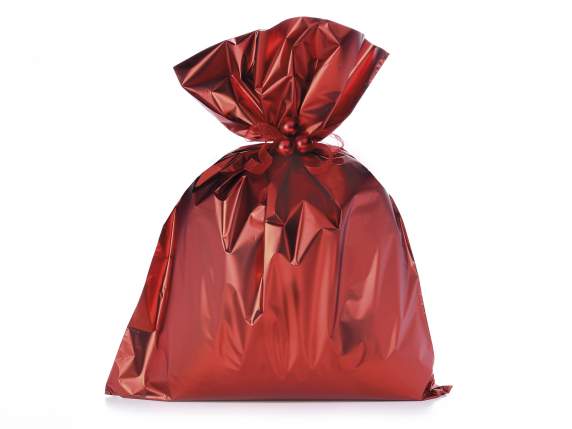 Sachet cadeau rouge opaque 45x60h de 45 micron