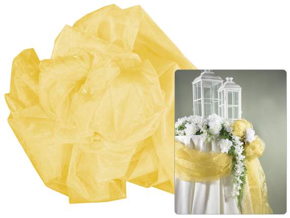 Einfaches gelbes Organza-Handtuch