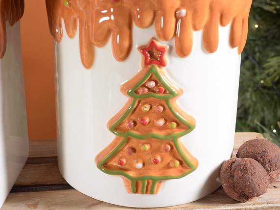 Keramikdose Biscottini mit Lebkuchen und Herz