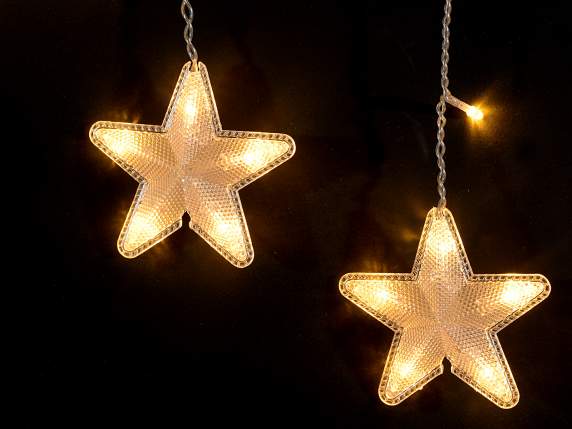 Vorhang-Sternen-Regenlicht, 16 Drähte, 136 warmweiße LEDs