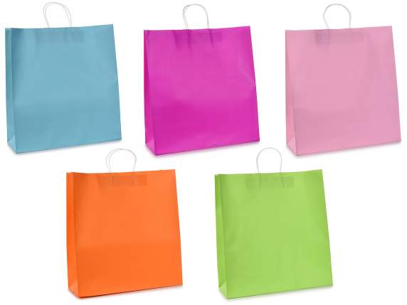 Riesige farbige Tasche - Umschlag mit gedrehtem Griff