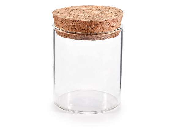 90 ml Reagenzglas aus lebensmittelechtem Glas mit Korkstopfe