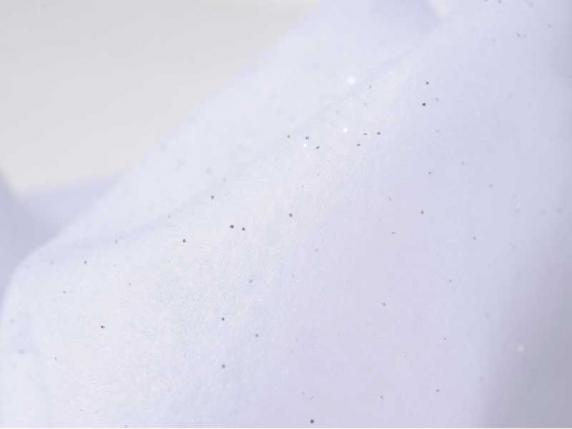 Kunstschneehandtuch mit Polyester-Glitter