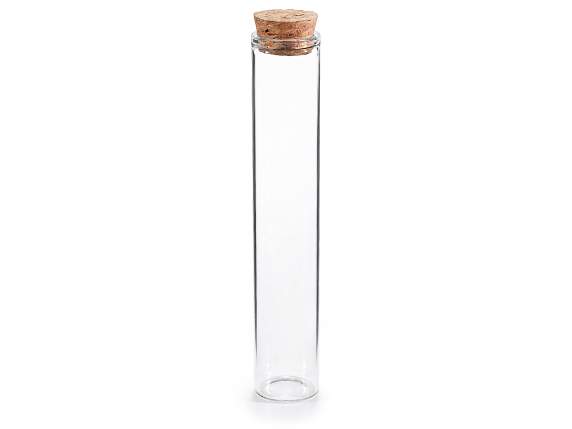 30 ml Reagenzglas aus lebensmittelechtem Glas mit Korkstopfe