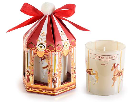 Lumanare parfumata in borcan de sticla in cutie cadou Christ