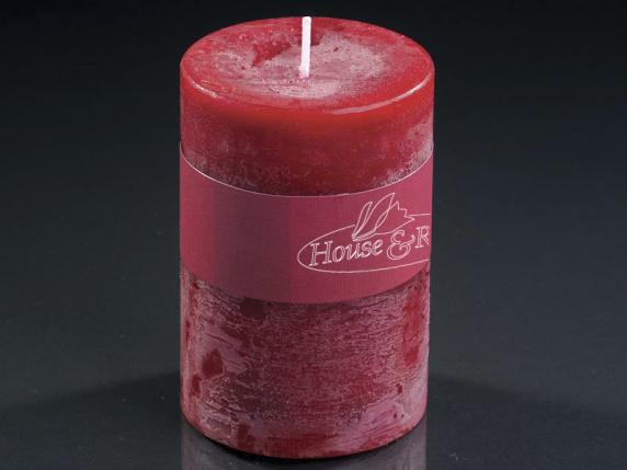 Medium red candle 6,5x9,5cm