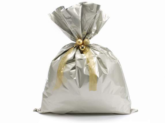 Metallic gift  bag chamapgne color cm 45x60h